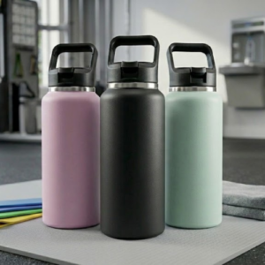 Botella Térmica de Acero Inoxidable 1 Litro - Deportiva y Reutilizable BPA Free