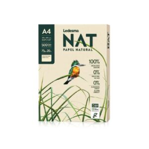 Resma Papel A4 75g Ledesma NAT x 500 Hojas - 100% Sustentable Natural