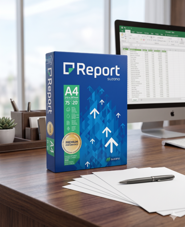 Resma Papel A4 75g Report Suzano x 500 Hojas - Premium Performance
