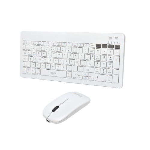 Kit Teclado Y Mouse Inalámbrico Bluetooth Recargable Multimedia