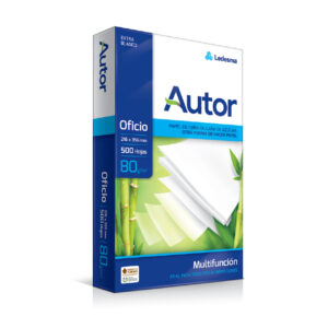 Resma Papel Oficio 80g Autor Ledesma x 500 Hojas - Extra Blanco Premium