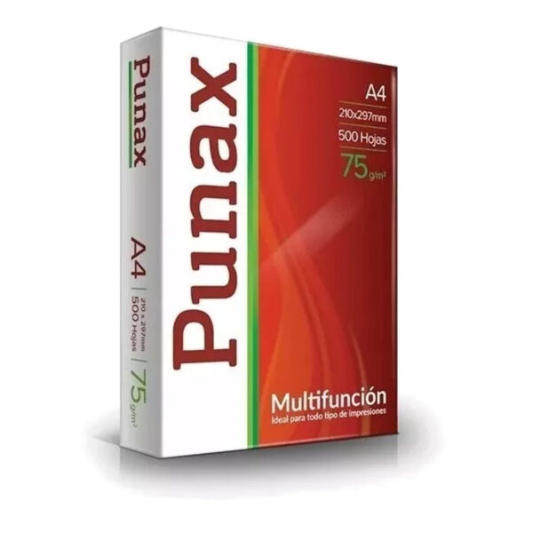 Resma Papel A4 75g Punax x 500 Hojas - Calidad Premium para Impresión