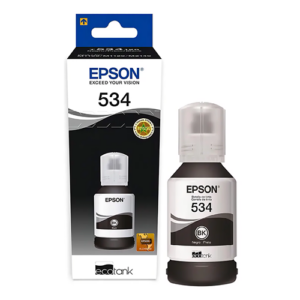 Tinta Original Epson 534 Botella de Tinta Original Epson 534 T534 Negro Monocromática | EcoTank M1120 M2170 M3170