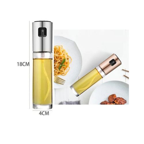 Aceitera Vinagrera de Vidrio con Escala Medidora 100ml - Pico Vertedor Antigoteo Premium