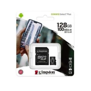 Memoria MicroSD 128GB Kingston Canvas Select Plus con Adaptador SD - Clase 10 UHS-I