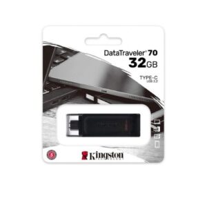 Pendrive Kingston DataTraveler 70 32GB USB-C 3.2 - Para Celulares y Notebooks
