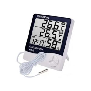 Termohigrómetro Digital HTC-2 - Termómetro, Humedad y Reloj