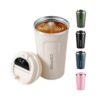 Vaso Térmico Inteligente 500ml con Sensor de Temperatura LED - Acero Inoxidable