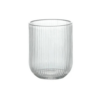 2 (1) Vaso De Vidrio Acanalado The Kitchen Modelo Lines Rayado 270cc
