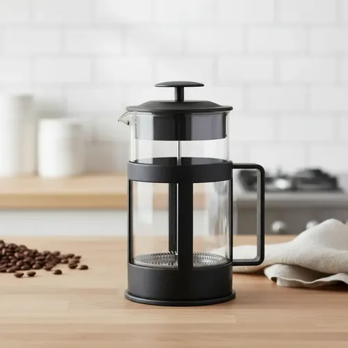 Cafetera Prensa Francesa De Vidrio Con Émbolo