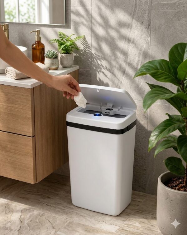Tacho de Basura Automático Inteligente 15L con Sensor Recargable USB C