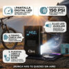 Inflador Eléctrico Portátil Compresor Digital y Power Bank + Luz Led