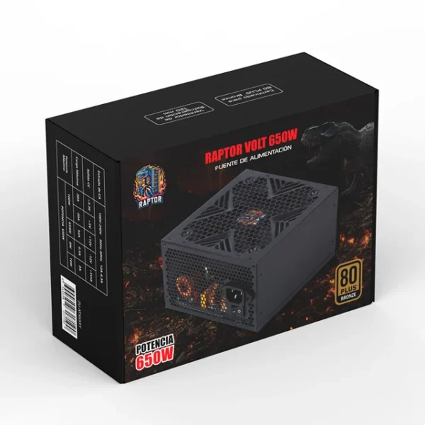 Fuente Raptor Volt 650W 80 Plus Bronze-3 Fuente Raptor Volt 650W 80 Plus Bronze