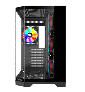 Gabinete Raptor Eclypse TG x2 Mid-Tower RGB Fan x4 -2 Gabinete Raptor Eclypse Tg X2 Mid-Tower Rgb Fan X4