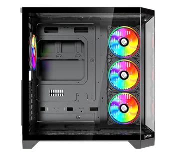 Gabinete Raptor Eclypse TG x2 Mid-Tower RGB Fan x4 -4 Gabinete Raptor Eclypse Tg X2 Mid-Tower Rgb Fan X4