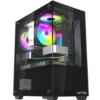 Gabinete Raptor Nova Prime TG x2 Mid-Tower RGB Fan x3 -1 Gabinete Raptor Nova Prime TG x2 Mid-Tower RGB Fan x3 Black