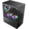 Gabinete Raptor Nova Prime TG x2 Mid-Tower RGB Fan x3 -2 Gabinete Raptor Nova Prime TG x2 Mid-Tower RGB Fan x3 Black