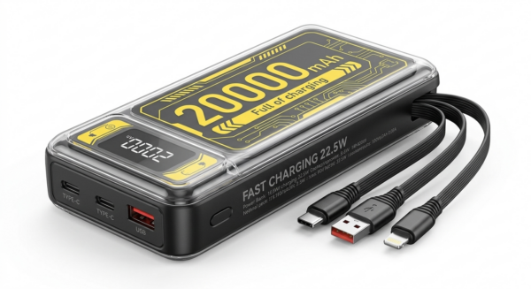 Cargador Portátil 20.000mAh Power Bank Carga rápida apto aéreo