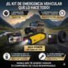 Kit de Emergencia Vehicular 4 en 1: Arrancador 12V, Compresor de Aire, Power Bank y Linterna LED