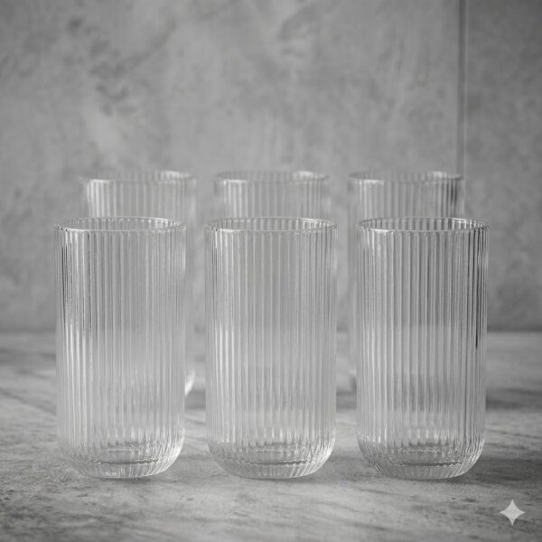 lines et x6 Vaso De Vidrio largo Set x 6 - 370cc