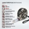 Características de la cinta métrica Bunt Características de la cinta métrica Bunt: 5 m de longitud, hoja de 25 mm de acero inoxidable con grabado láser, clip metálico y correa con mosquetón
