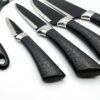 Set de Cuchillos de Cocina Profesional de Acero Inoxidable - Juego de 6 Piezas con Tijera y Pelador